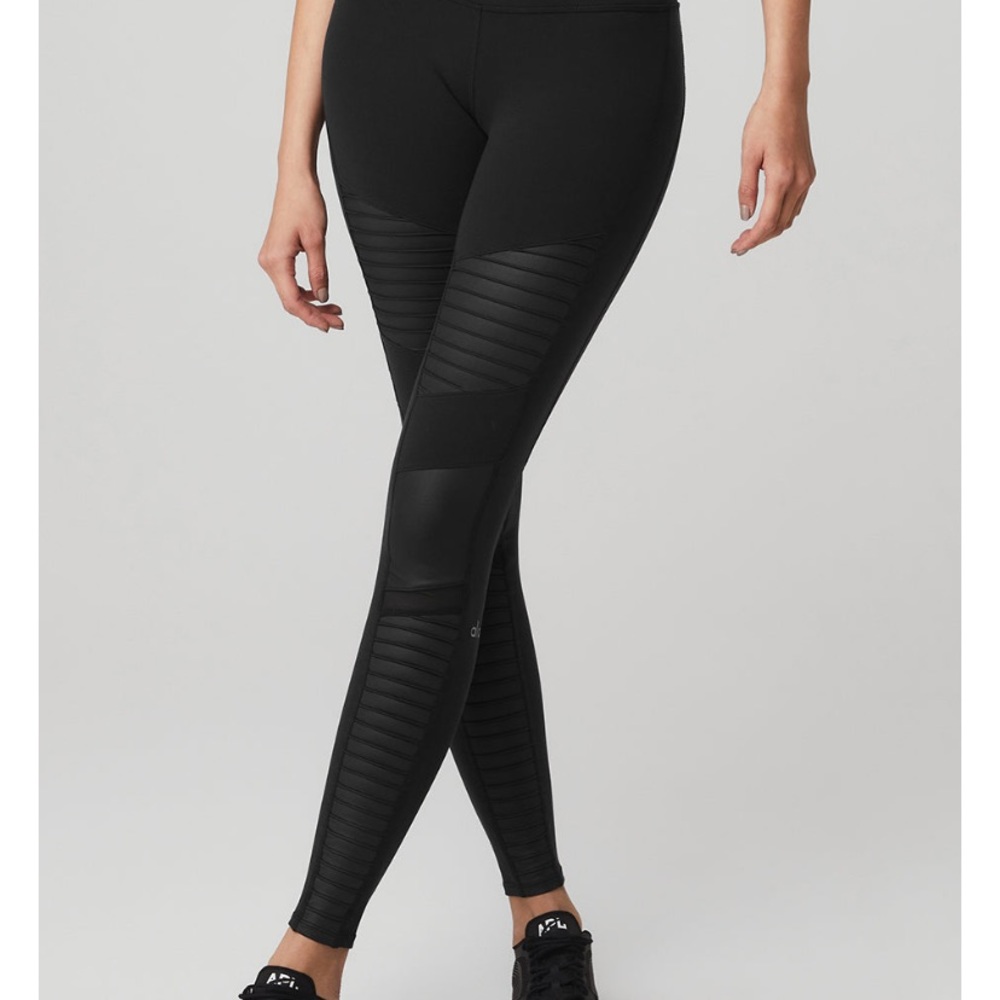High Waisted Moto Leggings- Alo